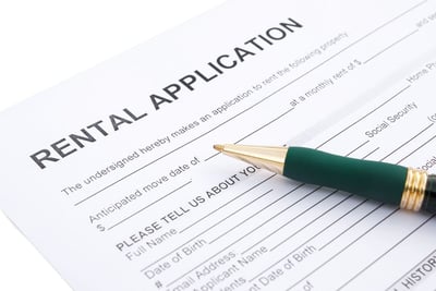 Deciding on Tenants, rental application