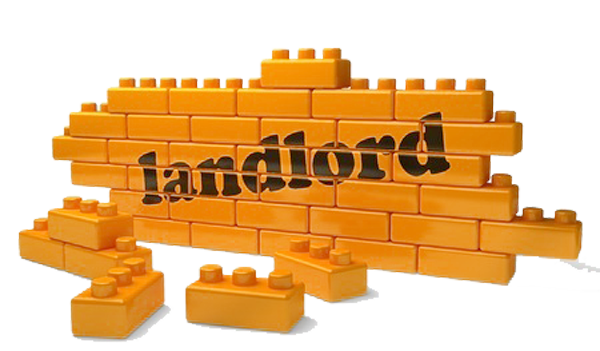Landlord on lego blocks
