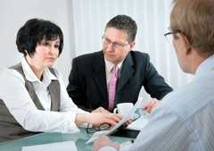 Couple Going over Agreement
