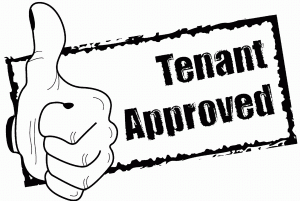 good tenant, tenant approved with thumbs up