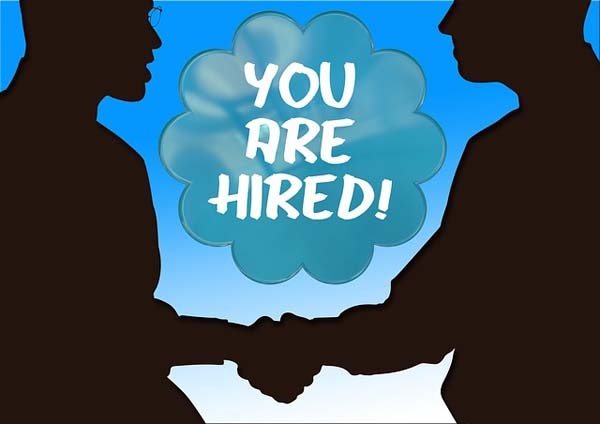 you are hired text on a chat cloud, hiring a property manager