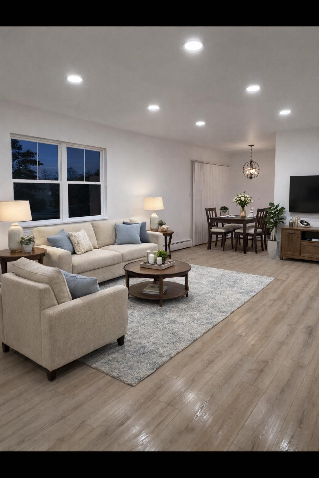 Living and dining area