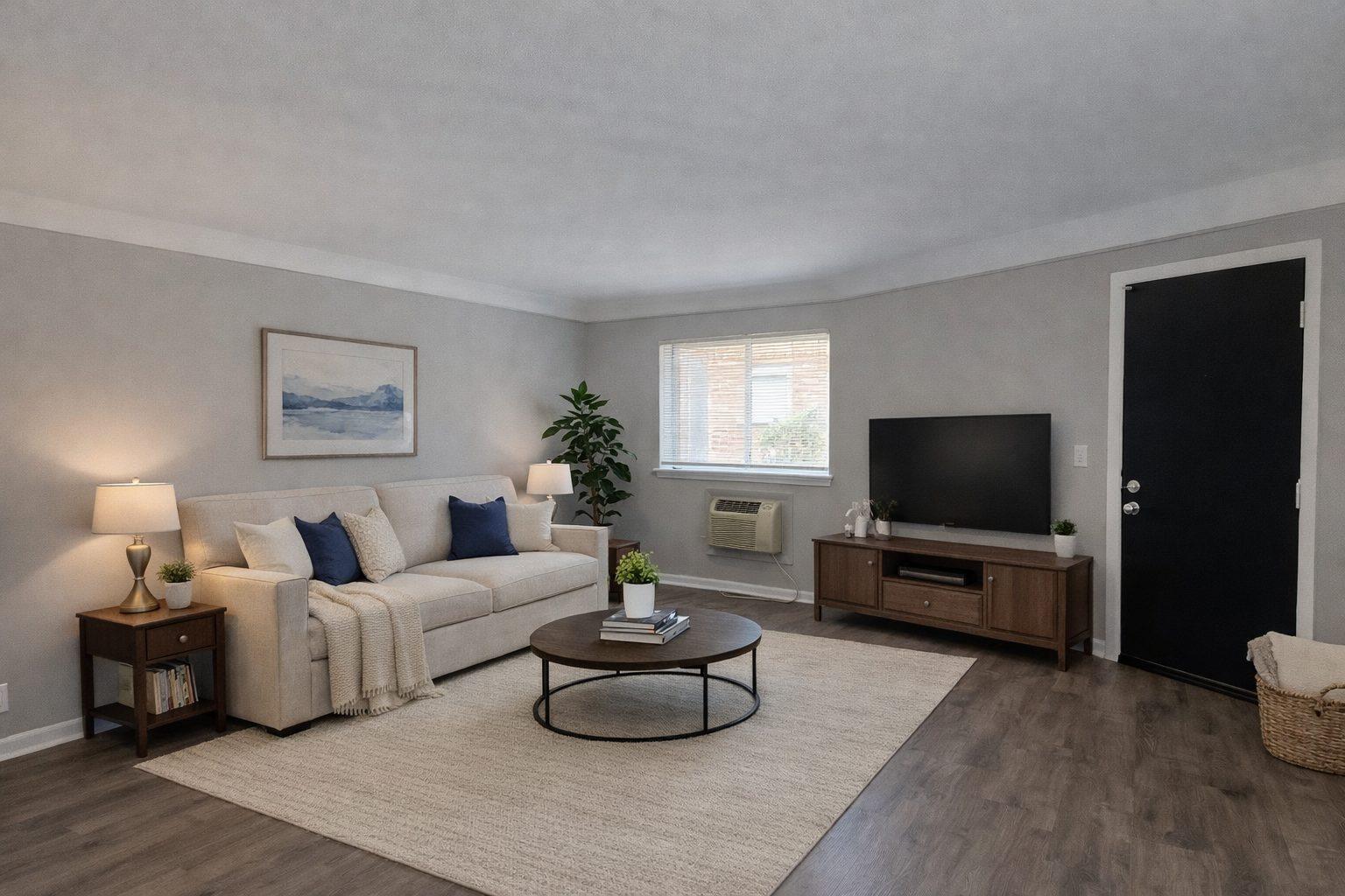 Living room with TV