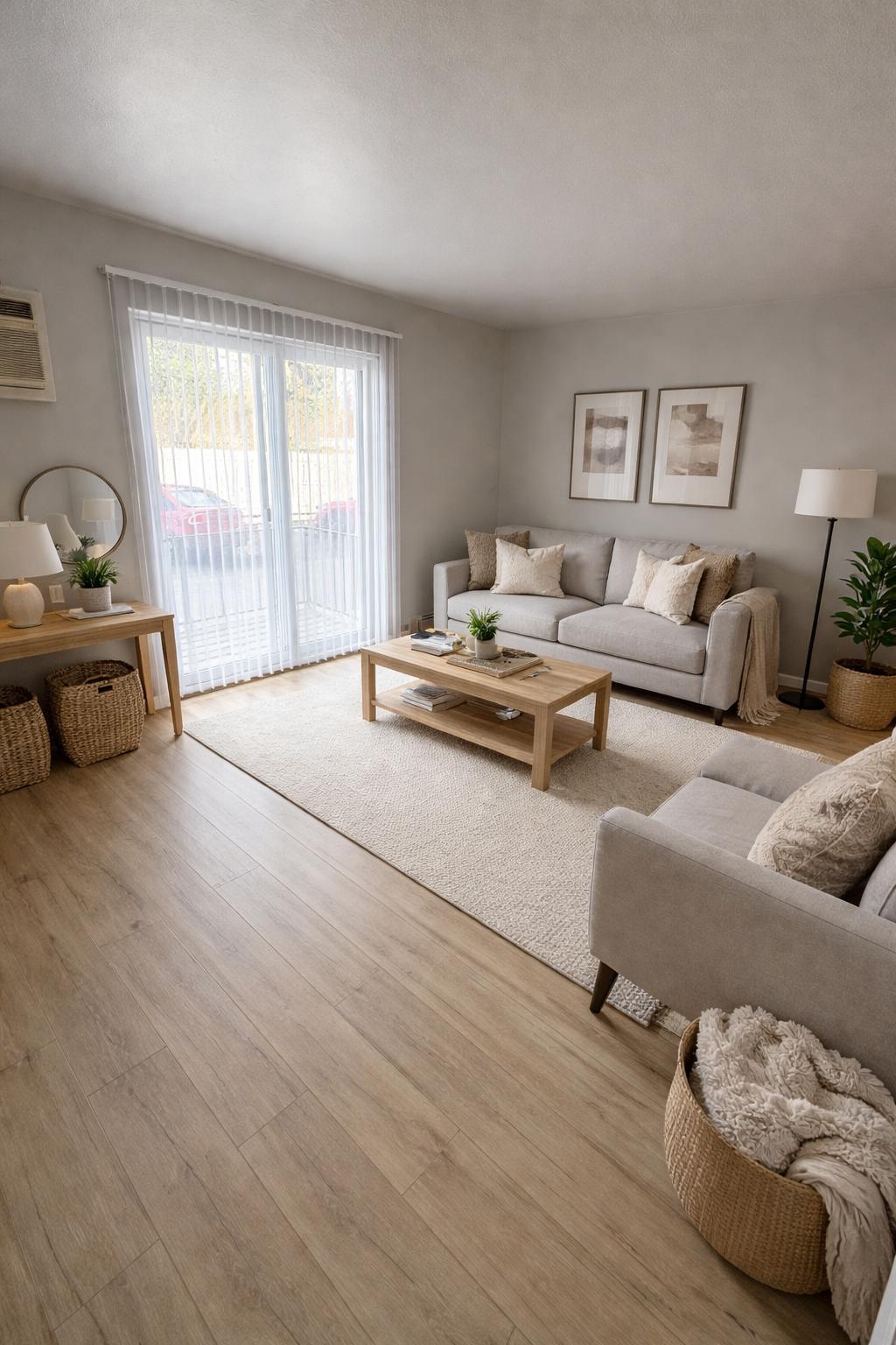 Living room with doorwall