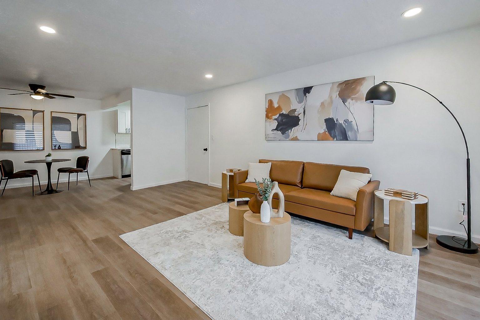 Living and dining area
