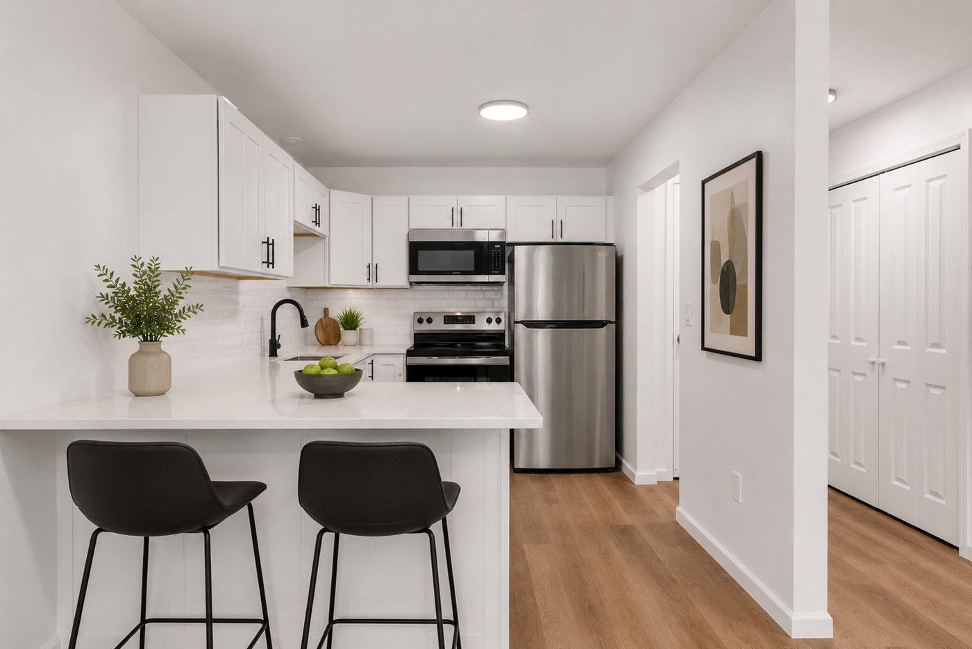 Z on Coolidge renovated kitchen